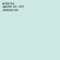 #CDE7E3 - Jagged Ice Color Image